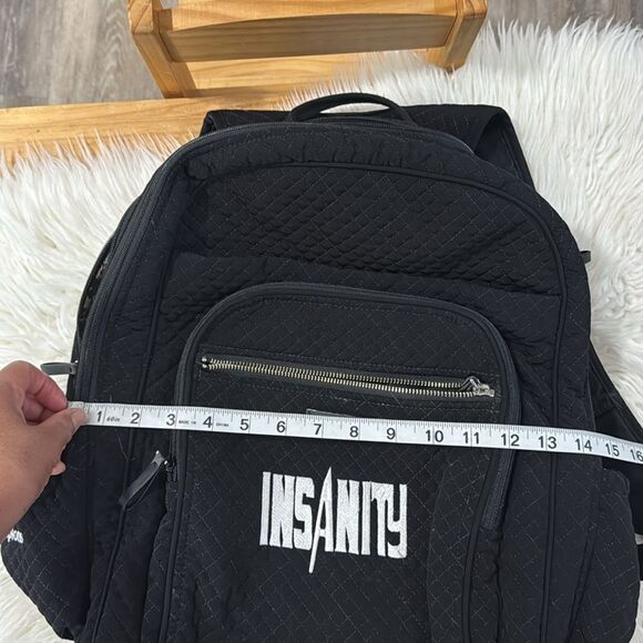 Vera Bradley Black Quilted Backpack - Picture 10 of 11